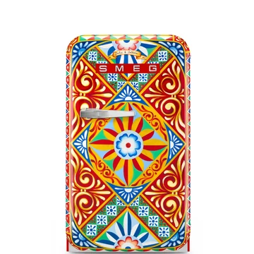 SMEG FAB5 Minibár hűtő, jobbos - 50-es évek retro design, D&amp;G Divina Cucina kollekció