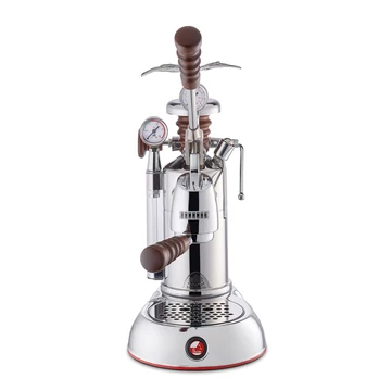 La Pavoni ESPERTO ABILE karos kávéfőző, inox, fa kiegészítőkkel