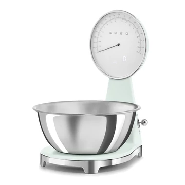 Smeg világoszöld mechanikus mérleg, digitális kijelzővel