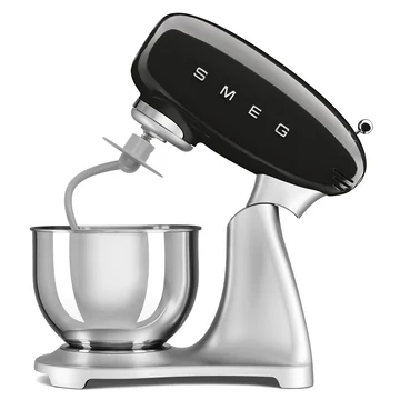 SMEG KONYHAI ROBOTGÉP, 50-es évek retro design, fekete