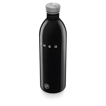 SMEG x 24Bottles URBAN Bottle 1l-es kulacs, fekete