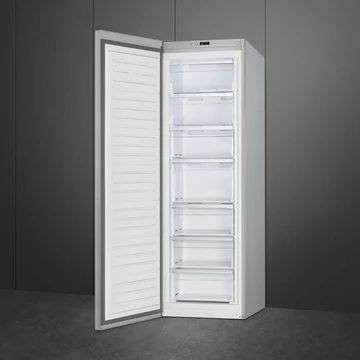 SMEG szabadonálló 7 rekeszes inverteres fagyasztószekrény - Universale design, inox