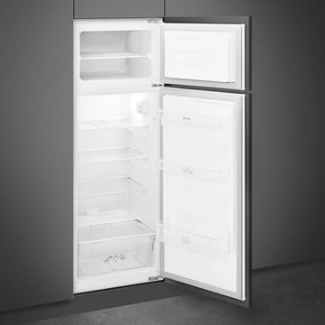 SMEG BEÉPÍTHETŐ HŰTŐ ÉS FAGYASZTÓ, 54x144,8 cm, megfordítható ajtó, fehér