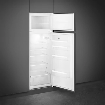 SMEG BEÉPÍTHETŐ HŰTŐ ÉS FAGYASZTÓ, 54x157,5 cm, megfordítható ajtó, fehér