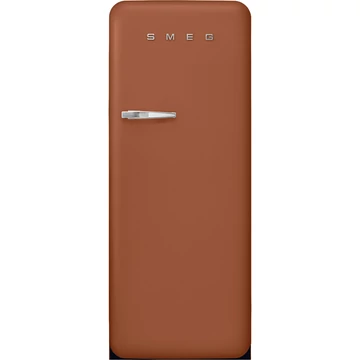 SMEG FAB28 Egyajtós hűtőszekrény, felül fagyasztórekesszel, jobbos - 50-es évek retro design, matt borostyán