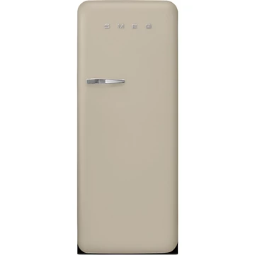 SMEG FAB28 Egyajtós hűtőszekrény, felül fagyasztórekesszel, jobbos - 50-es évek retro design, matt moonlight