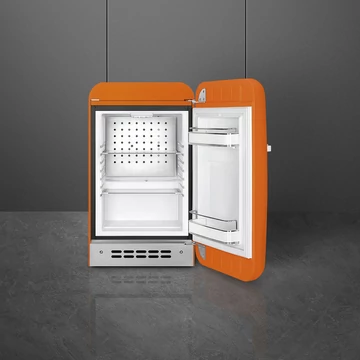 SMEG FAB5 Minibár hűtő, jobbos - 50-es évek retro design, narancssárga