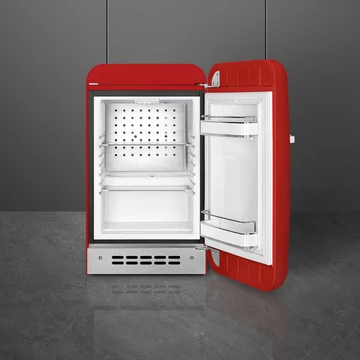 SMEG FAB5 Minibár hűtő, jobbos - 50-es évek retro design, piros