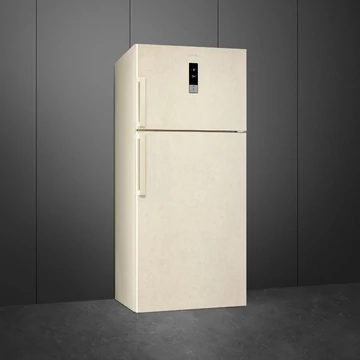 SMEG SZABADONÁLLÓ HŰTŐ ÉS FAGYASZTÓ, 84x186 cm, megfordítható ajtó, bézs