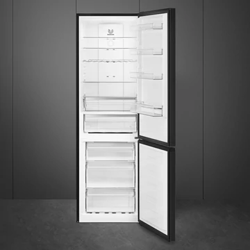SMEG SZABADONÁLLÓ HŰTŐ ÉS FAGYASZTÓ, 60x200 cm, külső kijelző, sötét inox
