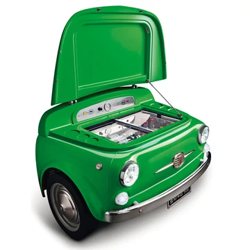 SMEG Fiat500 Minibár hűtő - 50-es évek retro design, zöld