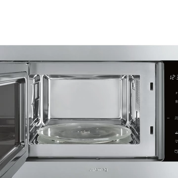 SMEG MIKROHULLÁMÚ SÜTŐ, Classic design, beépíthető, 25 liter, inox