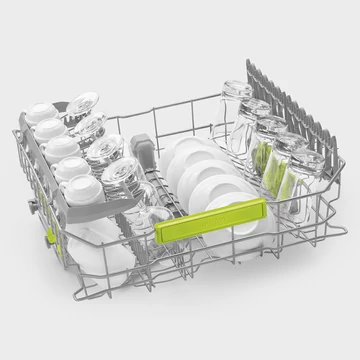 SMEG BEÉPÍTHETŐ MOSOGATÓGÉP, félintegrált, 60 cm, 13 teríték, 5 funkció, 3 hőmérséklet, fekete panel