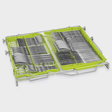 SMEG BEÉPÍTHETŐ MOSOGATÓGÉP, félintegrált, 60 cm, 13 teríték, 10+1 funkció, 7 hőmérséklet, fekete panel