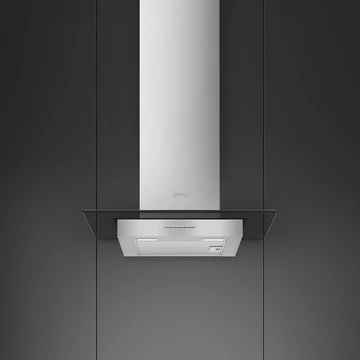 SMEG UNIVERSALE design T-shape fali páraelszívó, 60 cm, inox + üveg