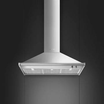 SMEG CLASSICA design kürtős fali páraelszívó, 100 cm, inox