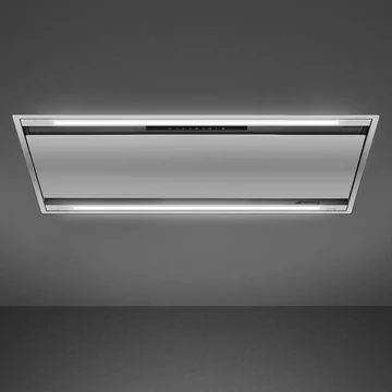 SMEG UNIVERSALE design mennyezeti páraelszívó, 90 cm, inox, 2 LED csík