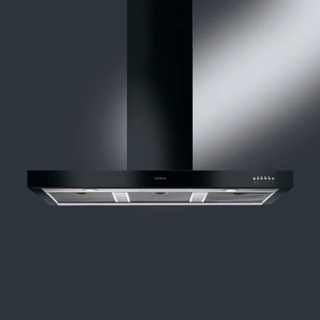 SMEG UNIVERSALE design T-shape fali páraelszívó, 110 cm, fekete
