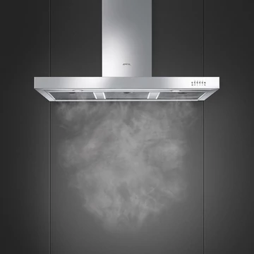 SMEG UNIVERSALE design T-shape fali páraelszívó, 110 cm, inox