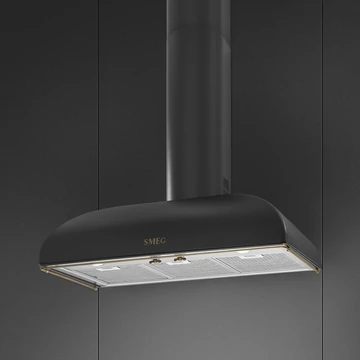 SMEG COLONIALE design kürtős fali páraelszívó, 90 cm, antracit