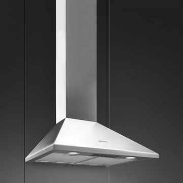 SMEG UNIVERSALE design kürtős fali páraelszívó, 60 cm, inox, tolókapcsolós vezérlés
