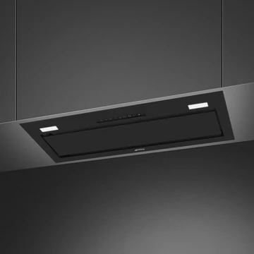 SMEG UNIVERSALE design beépíthető páraelszívó, 75 cm, matt fekete, LED