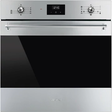 SMEG HŐLÉGKEVERÉSES SÜTŐ, Classica design, 60 cm, ES LCD, inox