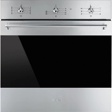 SMEG LÉGKEVERÉSES SÜTŐ, Classica design, 60 cm, analóg, inox
