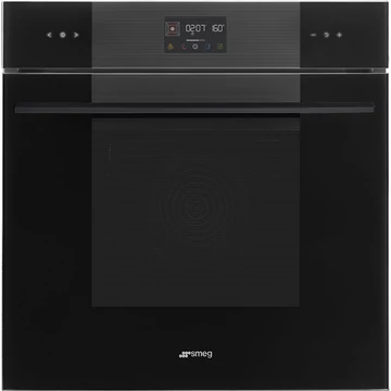 SMEG HŐLÉGKEVERÉSES SÜTŐ, Linea design, Galileo, 60 cm, ES LCD, mélyfekete üveg