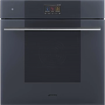 SMEG Galileo Omnichef 3 az 1-ben sütő, TFT kijelzővel - Linea design, neptune szürke üveg