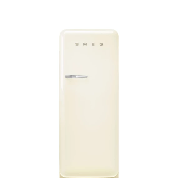 SMEG FAB28 Egyajtós hűtőszekrény, felül fagyasztórekesszel, jobbos - 50-es évek retro design, bézs