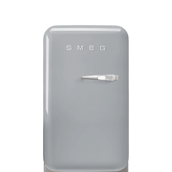 SMEG FAB5 Minibár hűtő, balos - 50-es évek retro design, ezüst