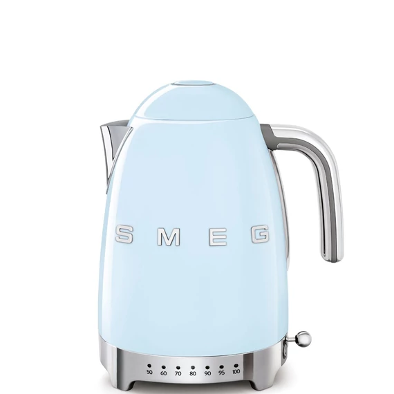 SMEG világoskék vízforraló állítható vízhőfokkal