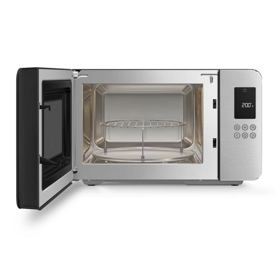 SMEG ASZTALI MIKROHULLÁMÚ SÜTŐ GRILL FUNKCIÓVAL, matt fekete, sütőtér