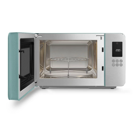 SMEG ASZTALI MIKROHULLÁMÚ SÜTŐ GRILL FUNKCIÓVAL, matt smaragdzöld, sütőtér