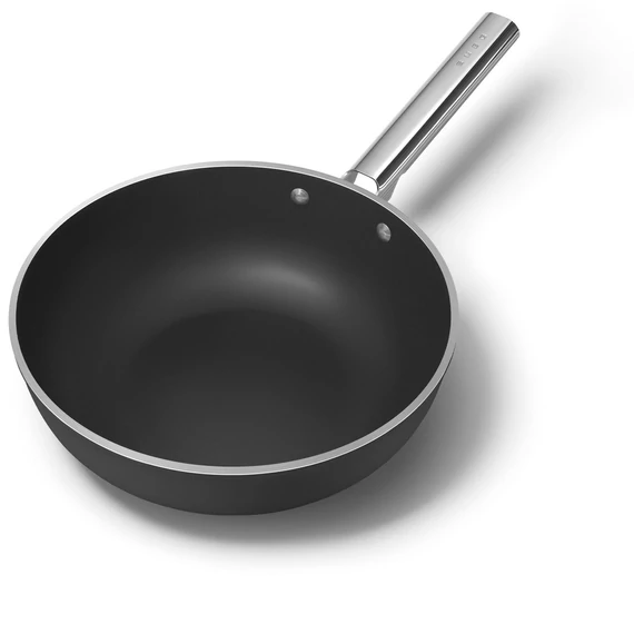 Smeg fekete 30cm-es WOK serpenyő