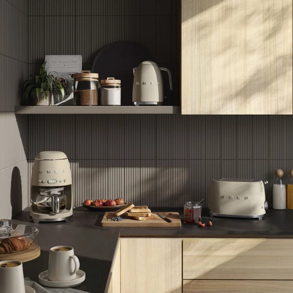 SMEG FILTERES KÁVÉFŐZŐ, 50-es évek retro design, matt moonlight
