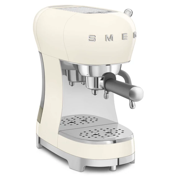 SMEG bézs karos espresso kávéfőző, balról