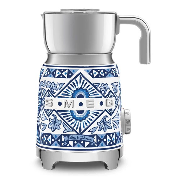 SMEG MULTIFUNKCIÓS TEJHABOSÍTÓ, 50-es évek retro design, D&G Blu Mediterraneo kollekció