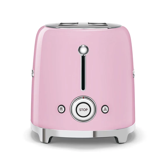 Smeg rózsaszín 2 szeletes kenyérpirító, vezérlőgombbal