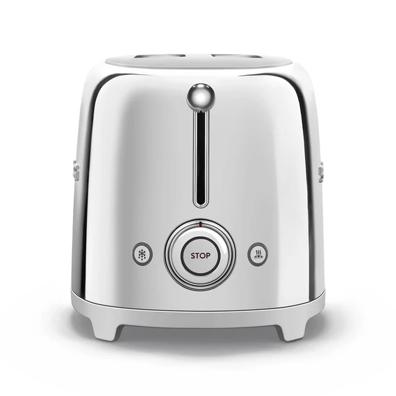 SMEG KENYÉRPIRÍTÓ, 2 szeletes, 50-es évek retro design, fényes króm