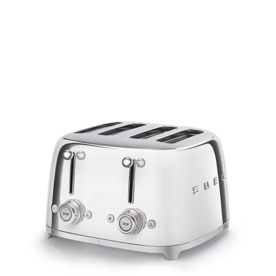 SMEG fényes króm 2x2 szeletes kenyérpirító