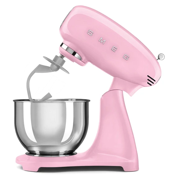 Smeg rózsaszín konyhai robotgép, tésztadagasztó kar