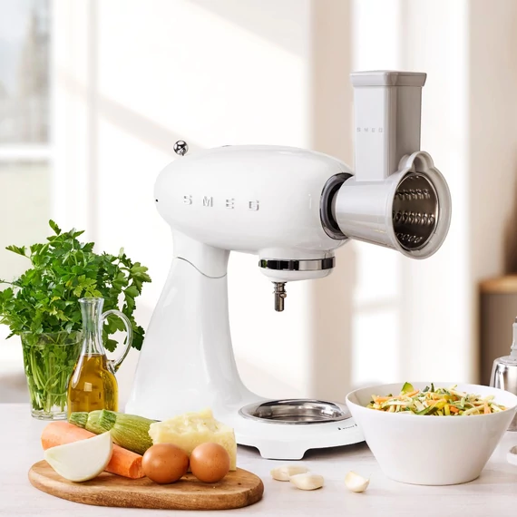 Smeg fehér konyhai robotgép, daráló