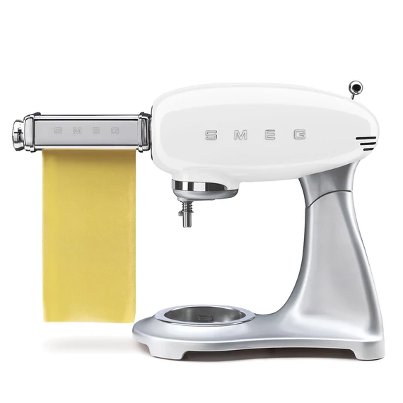 SMEG KONYHAI ROBOTGÉP, 50-es évek retro design, fehér, tésztakészítő kiegészítővel