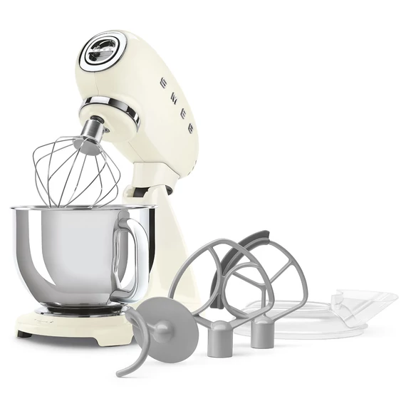 SMEG KONYHAI ROBOTGÉP, 50-es évek retro design, bézs, alaptartozékokkal