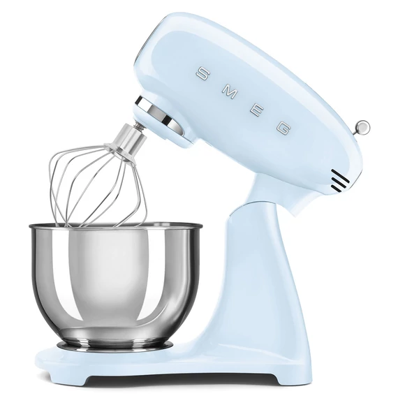 SMEG KONYHAI ROBOTGÉP, 50-es évek retro design, világoskék, dróthabverővel