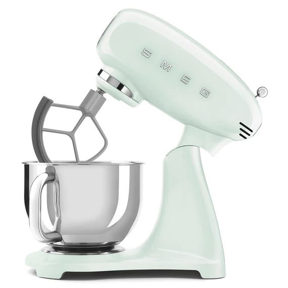 SMEG KONYHAI ROBOTGÉP, 50-es évek retro design, világoszöld, szilikonos krémkeverővel