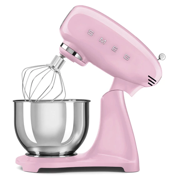 SMEG KONYHAI ROBOTGÉP, 50-es évek retro design, rózsaszín, dróthabverővel