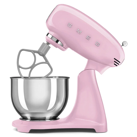SMEG KONYHAI ROBOTGÉP, 50-es évek retro design, rózsaszín, lapos keverőkarral